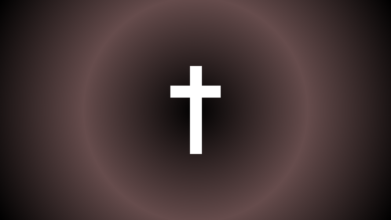 Minimalistic white cross on a dark gradient background, representing faith and reflection. Bible Digest.